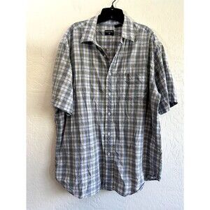 Nautica Jeans Co Men’s Plaid Button Down Shirt Short Sleeve Size XL Green Casual